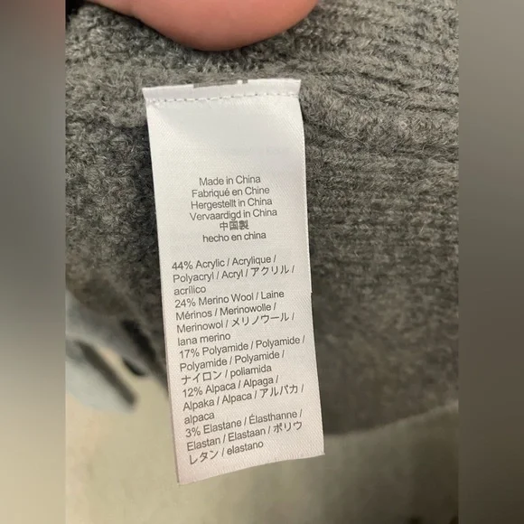 🩶J.Crew XL Merino Wool, Alpaca Sweater - Picture 4 of 4